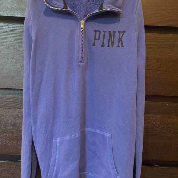 Victorias Secret Pink Michigan Quarter Zip - Picture 1 of 3
